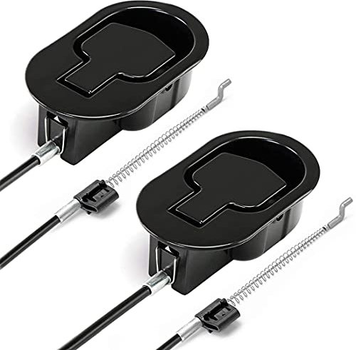 ttmagic 2Pcs Metal Recliner Handle Replacement Parts with Cable, Universal Sofa Chair Couch Release Lever Pull Handle, Fits Ashley and Most Recliner Sofa Brand, Exposed Cable Length 4.9
