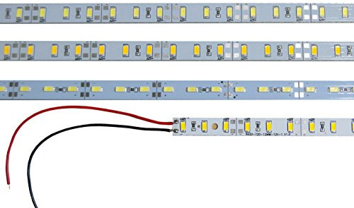 LED Aluminium Strip Schiene mit SMD lichtleiste Hart Strip Streifen Alu Strip Bar Lich Modul Lichtband 12V Neutralweiß 1 Meter