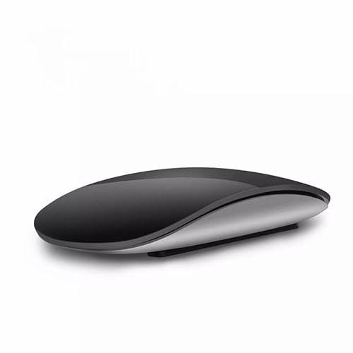 N+B Souris sans Fil BT 5.0, Souris de Jeu Bluetooth pour Tablette, Ordinateur Portable, Souris Tactile Multi-Arc Compatible avec Ipad/Mac/PC/Macbook, Souris d'ordinateur Magic Laser Mice (Le Noir)