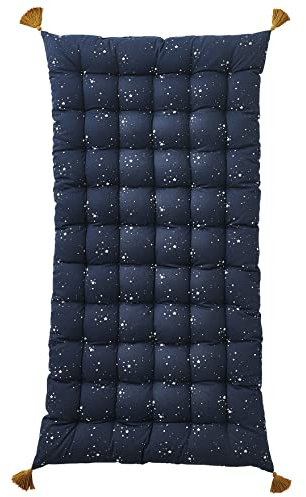 VERTBAUDET Bodenmatratze mit Pompons, dunkelblau, TU