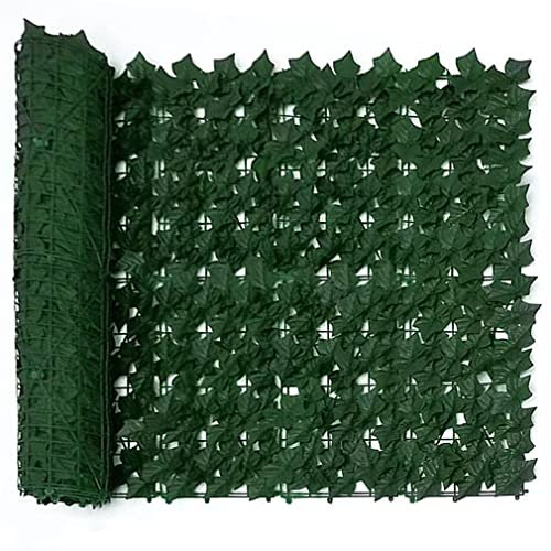 Künstliche Efeu Hecke Sichtschutz Sichtschutzwand Landschaftsbau Gartenzaun Balkonschirm Grün Kunststoff Garten Sichtschutzzaun HXJDP221206(Color:,Size:100x400cm)