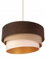 FKL DESIGN Home Deco – Pendelleuchte Esstisch – Hängeleuchten & Pendelleuchten – Deckenlampe Hängend – Lampenschirm Hängelampe- Esszimmerlampe - Wohnzimmer - Küchenlampe - Braun - E27, Serie TAD31