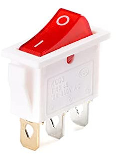 5PCS KCD3 Microswitch Electric Cooker Frying Pan Boat-Type Toggle Switch Ship-Type Seesaw 2/3 Feet 2/3 Gear Power Button Kit (Color : 3p 3 Gear With Led)