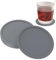 SUSNUAN 6PCS Silicone Coasters for Drinks, 10cm Round Drink Coasters for Home/Office/Bar Beer Bottle Wine Glass Coffee Tea Mugs Coasters Non Slip Rubber Pads Mats for Cup (Grey)