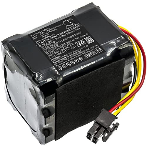 6000mAh / 86.40Wh Ersatzakku kompatibel mit Vorwerk Kobold VR200, 20884-1, 4NCR18650P2-C001A, 4NCR18650P2-C002A