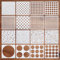 Lot de 16 pochoirs ronds pour dessin, pochoirs géométriques ronds à pois, pochoirs mixtes pour dessin, meubles en bois, oreillers, murs, scrapbooking, cartes, loisirs créatifs