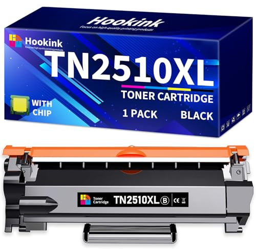 Hookink TN2510XL Tonerkartusche Kompatibel für Brother TN-2510 XL für MFC-L2835DW DCP-L2620DW DCP-L2660DW MFC-L2860DW HL-L2400DWE HL-L2445DW DCP-L2627DW DCP-L2660DW MFC-L2827DW MFC-L2827DW