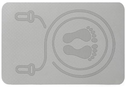 Alfombrilla de cuerda para saltar, tapete de ejercicio de fitness, tapete de relajación de larga duración, tapete de entrenamiento para el gimnasio en casa, almohadilla de fitness que absorbe los