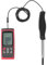 Anémomètre à Fil Chaud, Anémomètre Numérique Portable CFM CMM Compteur de Vitesse du Flux D'air Jauges de Vitesse du Vent Multifonctions Poteau Télescopique avec écran LCD de