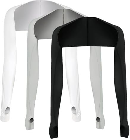 Chstarina 3 Piezas Mangas para Brazos Mujer, Anti-UV Mangas de Brazo, Calentadores de Brazo con Agujeros para Los Dedos, Mangas de Protección Solar para Conducción, Ciclismo, Senderismo, Golf