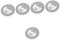 BESTonZON 5 Stück Stylus Debugging Disk Einstelllineal Kalibrierungsscheibe Stroboskopscheibe Schallplattenzubehör Schallplattengeschwindigkeitserkennung Schallplattengeschwindigkeitsmesser