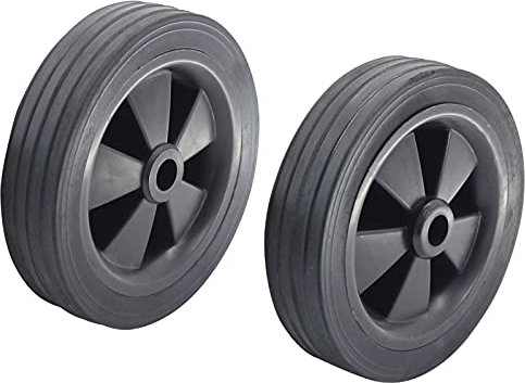 SECURA 2x Reifen Rad Ø120mm kompatibel mit Atika V11000 Rüttelplatte