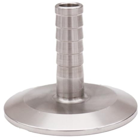 2 Tri Clamp X 1/2(12.7mm) Hose Barb 64mm OD Sanitary 304 Stainless Steel Homebrew Beer & Craft Hardware