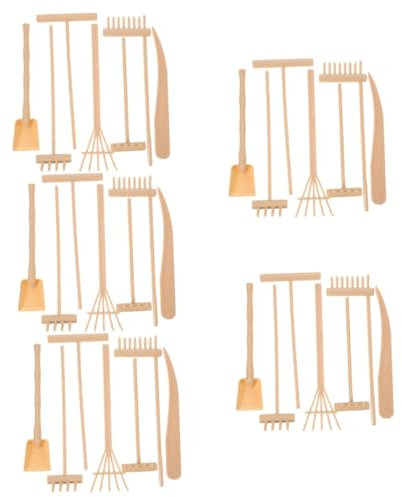 SEWOART 5 Set rastrello di sabbia colleghe colleghi strenna Durevole ragali mini rastrelli zen sandbox rastrelli da giardino zen rastrello per sabbiera attrezzo da giardino zen plastica