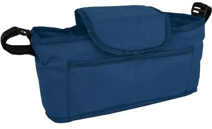 Haustierwagen Fronttasche, Marineblau, Haustierwagen-Reisezubehörtasche, abnehmbare Klettbänder, elastische Bechertasche, Vordertasche, großes Fassungsvermögen, wasserdichtes Oxford-Gewebe