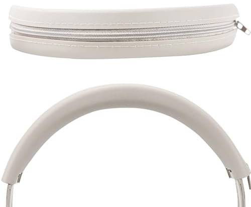 Adhiper Silicone Sweat Headband Cover for Beats Studio Pro & Studio 3 Headphones, Silicone Cover Headphone Cover Accessories for Beats Studio Pro, Studio 3 Headband, Washable & Sweatproof - Off White