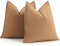 ZWJD Kamel Kissenbezug 50x50 2er Set Chenille Kissenbezüge Sofakissen Kissenhüllen mit elegantem Design, weiche und luxuriöse dekorative Dekokissen für Couch, Bett und Heimdekoration