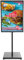 HANGKAI Présentoir pour affiches - 65 x 90 cm - Pieds réglables - Pour affiches, publicités, ventes de panneaux de signalisation