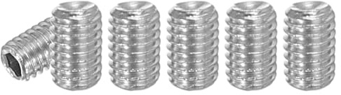 PATIKIL 100 Pcs Vite A Testa Cava Esagonale, Vite Senza Testa M3x5mm Punto Piatto 304 Acciaio Inossidabile Vite A Testa Cava Per Maniglie Porte Riparazione Apparecchi Illuminazione