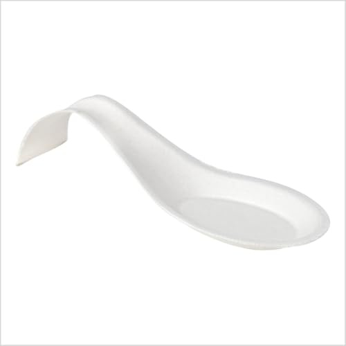 MAXI PRODUCTS - 200 Unità Cucchiaio Catering Arco - 12 x 4,2 cm - Cucchiaio Catering Canna Zucchero - Speciale Catering, Eventi, Coperchi, Degustazione, Food Trucks - CATERING