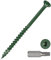 METALLIXITY Deck Screws (#9x3) 100Pcs, Carbon Steel Wood Screw Decking Screws with T25 Torx Drive Head - for Wood Fence, Table, Chairs, Green