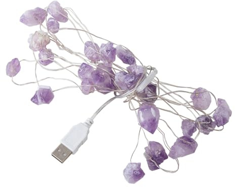 DOITOOL Micro LED Lichterkette USB aus Stein Zarte Partydeko Lichter zum Aufhängen Kreative Weihnachtsdeko für Fenster und Szene