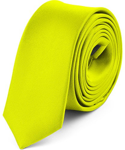 Ladeheid Cravatta Uomo Cravatte Molti Colori Tra Cui Scegliere Regalo Uomo per Compleanno o Altre Occasioni SP-5 (150cm x 5cm, Lime)