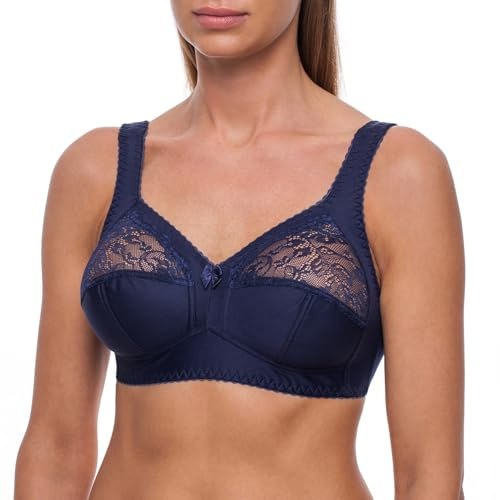 frugue Reggiseno Senza Ferretto Taglie Forti Pizzo Contenitivo Donna