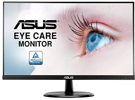 ASUS VP249HR 24 (23.8) Monitor, FHD, 1920 x 1080, IPS, HDMI, D-Sub, Altoparlanti, Flicker Free, Filtro Luce Blu, Certificazione TUV