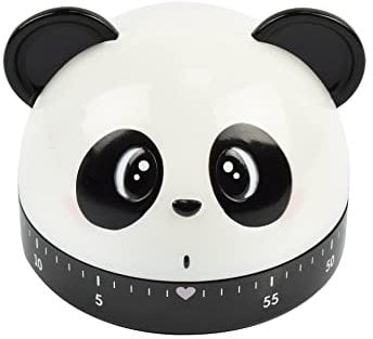 Legami - Minuteur de Cuisine, réglable manuellement, 60 Minutes, sans Batterie, Ø 6 cm, thème Panda