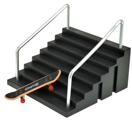 Toi-Toys Finger-Skateboard mit Treppe 9 cm 4-teilig schwarz