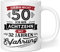 Geschenk Tasse zum 50. Geburtstag | Ich bin nicht 50 Ich bin 18 mit 32 Jahren Erfahrung | Geburtstag Geschenkideen Männer Frauen - Keramik 330ml