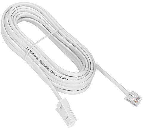 G-PLUG 3m BT to RJ11 Cable – UK Telephone Plug to RJ11 Lead for Landline, Router, ADSL Broadband, Fax, Sky Box, Virgin Media