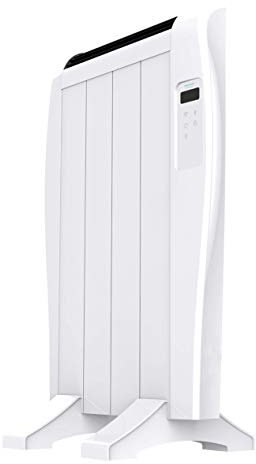 Cecotec Radiador Eléctrico Bajo Consumo Ready Warm 800 Thermal Connected. 4 Elementos, 600 W, De pared o pie, Temporizador, Mando a Distancia, Pantalla LCD, Control Wifi