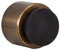 EVI Herrajes | Adhesive Wall Mounted Door Stop| Ø28x28 mm | Antique Brass Finish | 100% Functional | Mod. I-198/28-LCU