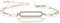 Namana Pulsera de Eslabones de Oro para Mujeres y Adolescentes, Delicada Joya Con Circonitas Cúbicas, Elegante Regalo, 6 mm, Plata de Ley