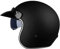 Woljay Retro Motorradhelm 3/4 Jethelm Halbhelme Motorrad Jethelm mit Schild Sonnenblende für Männer Frauen Erwachsene ECE 22/05 DOT Approved (Groß, Mattschwarz)