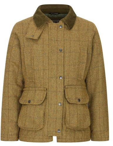 Walker & Hawkes - Hazelwood - Veste Derby pour femme - tweed - pour la chasse/campagne - sauge clair - EU 42 (UK 14)