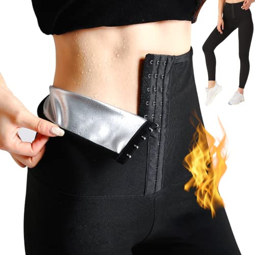 Nano Hertz Hosen Sauna Sporthose Abnehmen Hosen Laufhose Sweat Schwitzhose Jogginghose Leggings Pants Trainingshose Sweathose Frauen Women Damen