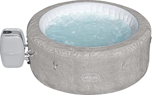 Bestway - Lay-Z-Spa Zurich - Idromassaggio Gonfiabile - 180 x 66 CM - Max. 2 a 4 Persone - Rotonda - Pompa e Telecomando Inclusi
