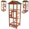 Vogelvoliere Voliere Vogelkäfig Käfig Vogelhaus Tierkäfig Papagei Holz 56611 AWZ