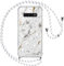 Vauki Handykette für Samsung Galaxy S10 Hülle mit Band,Silikon Durchsichtig Marmor Glitzer Motiv Transparent Stoßfest Bumper mit Kette Kordel zum Umhängen Handyhülle für Samsung S10,Weiß