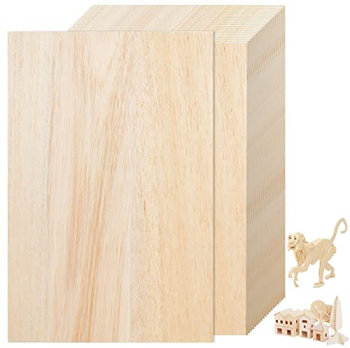 SENENQU 20 Stück Balsaholz Platten Holzplatten 1.5mm x 300mm x 200mm, Balsaholz 1,5mm Modellbau, Balsa Holzplatte Wood Für Modell Flugzeug Schiff Holzarbeiten Boot Häuser