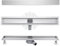 Duschrinne 70 cm Sehr Flach Befliesbar 360 Grad Edelstahl Bodenablauf Siphon mit Geruchsstop Größen 30cm -100 cm Ablaufrinne für Badezimmer Duschablauf Komplettset