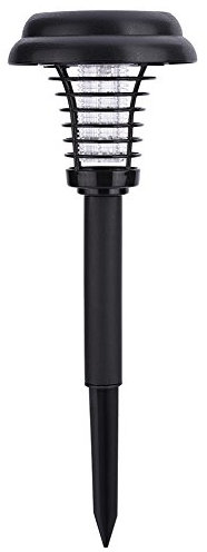 2 in 1 Lampe, Solar Power Insektenschutz, elektronische Moskitonetz, Insektenschutz, für den Außenbereich, für Wege, Rasen, LED, Li
