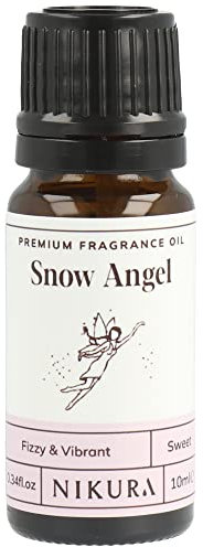 Nikura Snow Pixie Fragrance Oil - 10ml | Perfect for Soap and Candle Making, Wax Melts, Diffuser for Home, Oil Burners | Great for use in Bath Bombs, Perfume Fragrance, Candle Scents | Vegan & UK Made