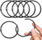 20 Stück gardinenringe zum öffnen,50mm Gardinenringe Vorhangringe,Rundringe Vorhang Clips Duschvorhang Metallklammern für Vorhänge und Gardinenstangen（schwarz）