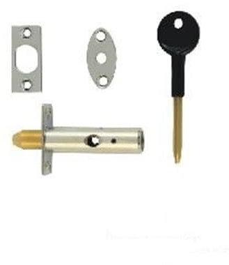 Door Rack Bolt in Satin Nickel Finish & Dimensions 100mm x 20mm x 100mm