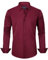 J.VER Männer Hemd Bügelfrei Regular Fit Oberhemden Herren Langarm Unifarben Stretch Freizeithemden Businesshemd Anzug Hemden,Bordeaux,3XL