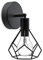 EMKE Wandleuchte Innen Wandlampe Schwarz, E14 Wandstrahler Industrial Retro Lampe, Vintage Wandlampen Wohnzimmerlampe Wandstrahler Innen Wandleuchten für das Bad
